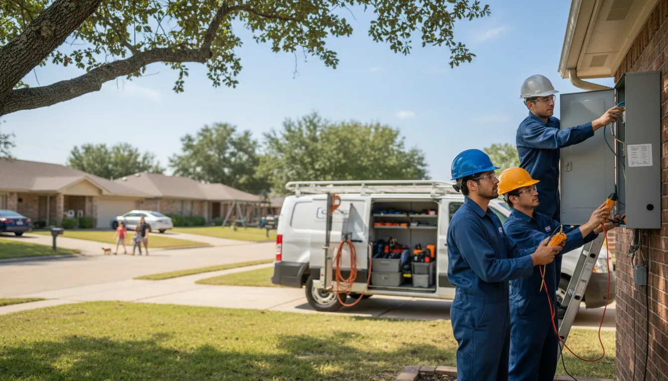 Certified electrician providing emergency electrical services in Winthrop, IA